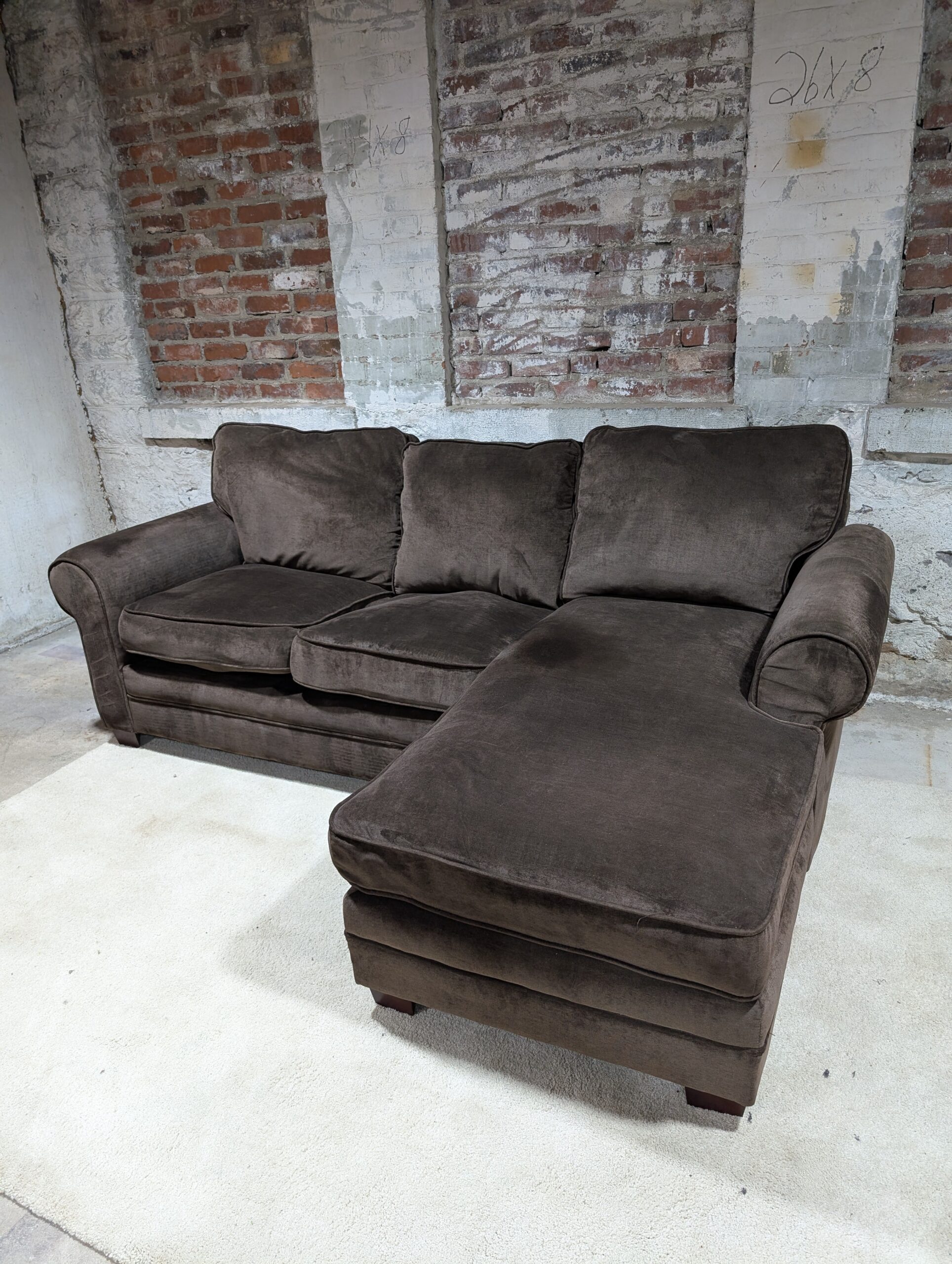 Small Brown Sectional